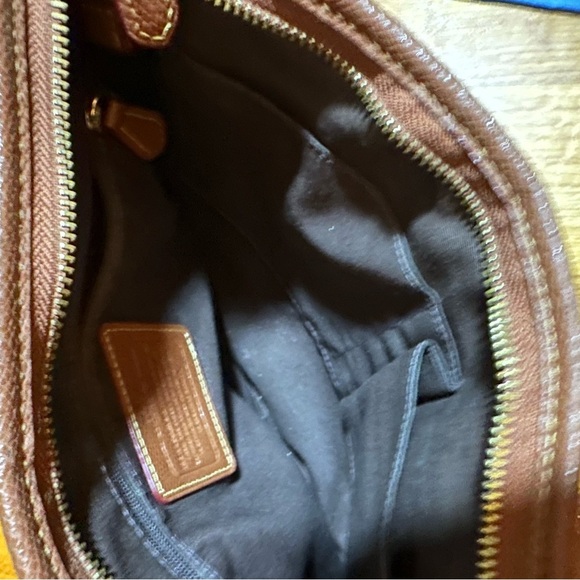 COACH FILE BAG IN TAN/ BROWN LINED SIGNATURE COATED CANVAS CROSSBODY F23866 - Picture 13 of 15